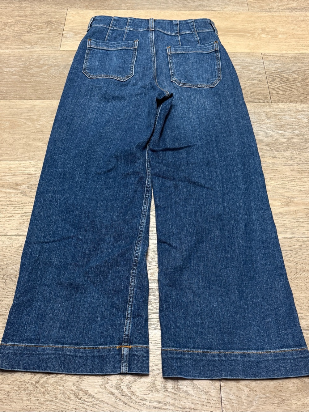 Maeve Blue Denim Colette Jeans Size 26 Flare Wide Leg - Picture 5 of 15